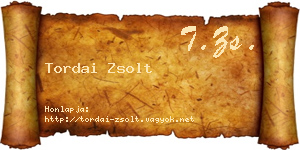 Tordai Zsolt névjegykártya
