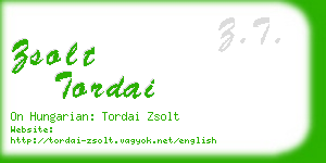 zsolt tordai business card